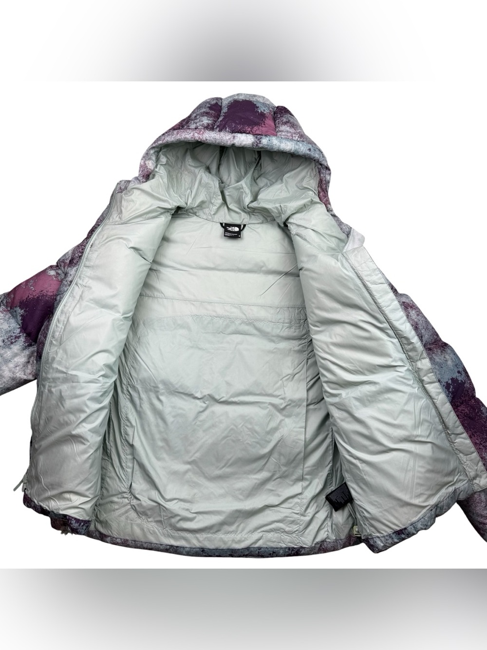 Women’s The North Face 700 Hooded Down Puffer Jacket Coat FLAWS READ size M - Picture 3 of 14